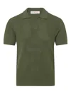 Orlebar Brown Roddy Waffle-knit T-shirt In Green