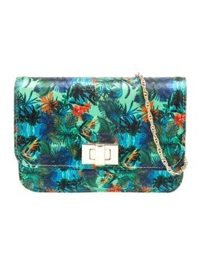 Pre-owned Orlebar Brown Satin Minaudière In Green