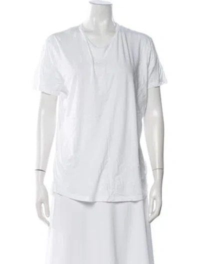 Pre-owned Orlebar Brown Scoop Neck Short Sleeve T-shirt In White