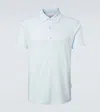 Orlebar Brown Sebastian Linen Jersey Polo Shirt In Blue