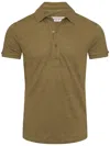 Orlebar Brown Sebastian Linen Polo Shirt In Green