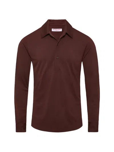 Orlebar Brown Sebastian Merino Long-sleeve Merino Polo Shirt