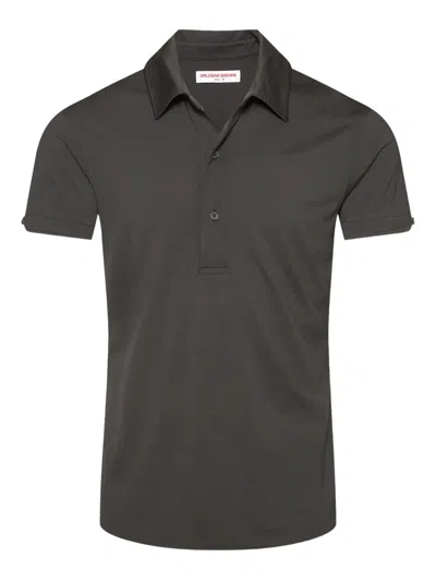 Orlebar Brown Sebastian Merino Polo Shirt In Gray