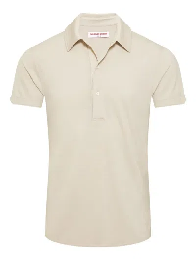 Orlebar Brown Sebastian Merino Polo Shirt In Neutral