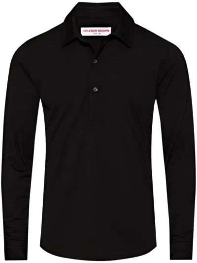 Orlebar Brown Sebastian Polo Shirt In Black