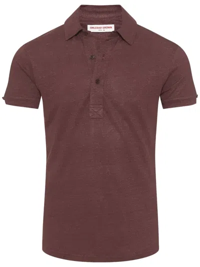 Orlebar Brown Sebastian Polo Shirt In Red