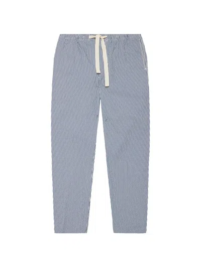Orlebar Brown Seersucker Stripe Trousers In Blue