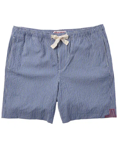 Orlebar Brown Seersucker Swim Trunk In Blue