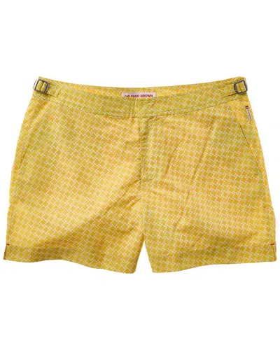 Orlebar Brown Setter Swim Trunk In Yellow