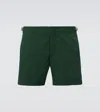 Orlebar Brown Mens Amazonian Green Bulldog Logo-tab Regular-fit Swim Shorts