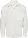 Orlebar Brown Linen Striped Shanklin Shirt In White