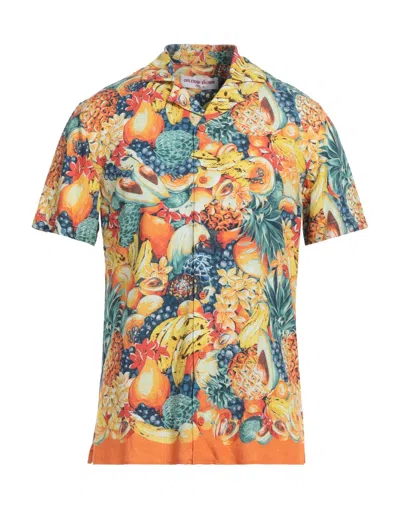 Orlebar Brown Shirts In Orange