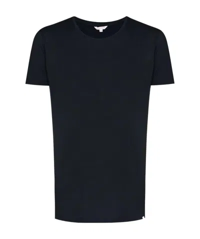 Orlebar Brown Short Sleeve Cotton T-shirt In Black