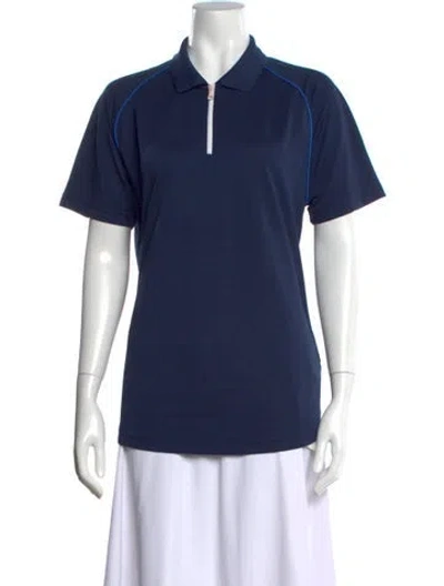 Pre-owned Orlebar Brown Short Sleeve Polo In Blue