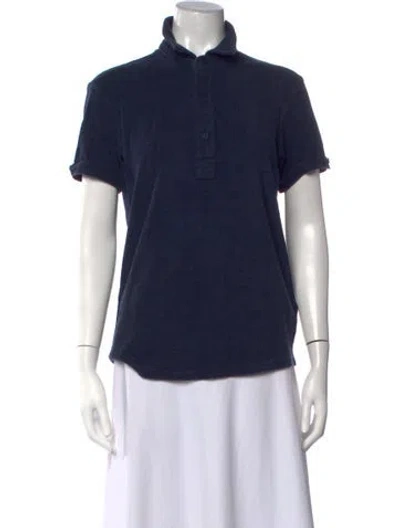 Pre-owned Orlebar Brown Short Sleeve Polo In Blue