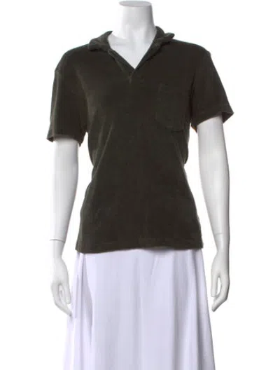 Pre-owned Orlebar Brown Short Sleeve Polo In Green