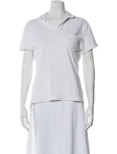 Pre-owned Orlebar Brown Short Sleeve Polo In White