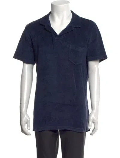 Pre-owned Orlebar Brown Short Sleeve Shirt In Blue