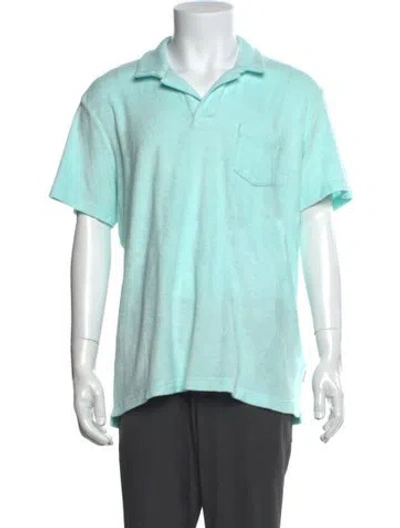 Pre-owned Orlebar Brown Short Sleeve Shirt W/ Tags In Green