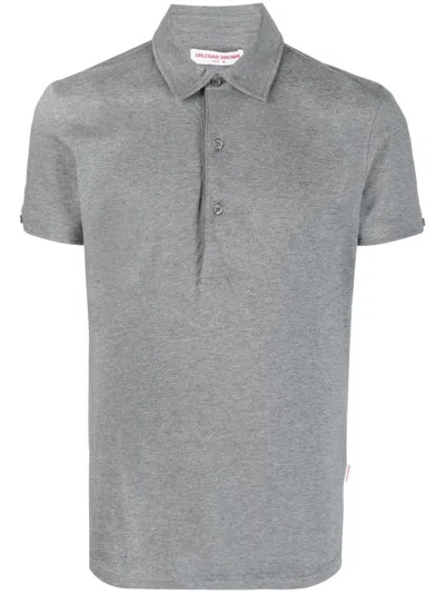 Orlebar Brown Short-sleeved Polo Shirt In Grau