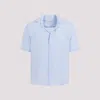 Orlebar Brown Maitan Ii Short Sleeve Button Front Shirt In Blue