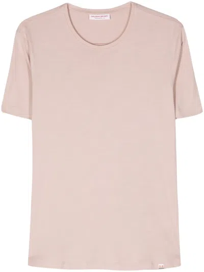 Orlebar Brown Soft Cotton T-shirt In Pink