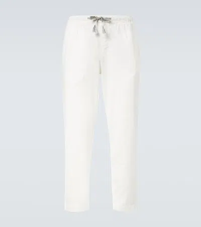 Orlebar Brown Sonoran Linen-blend Straight Pants In White
