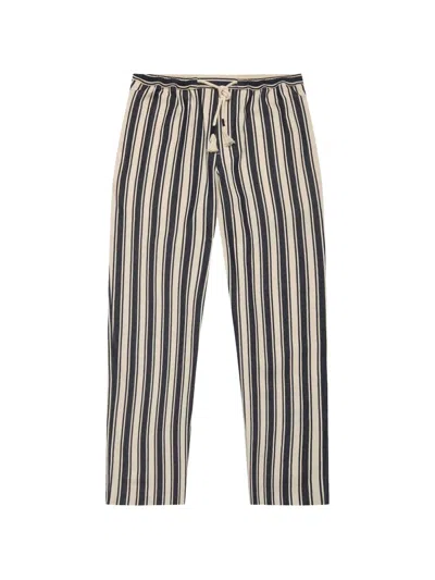 Orlebar Brown Sonoran Striped Drawstring Trousers In Blue