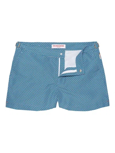 Orlebar Brown Springer Glaze Print Swim Shorts In Blue