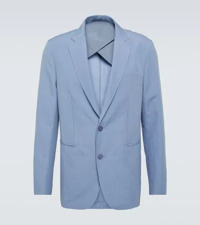 Orlebar Brown Springfield Linen And Cotton Blazer In Blau