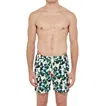 Orlebar Brown Standard Moissan Swim Shorts In Racing Green/horizon Blue In Multi