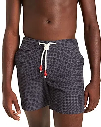 Orlebar Brown Standard Swen Drawstring 6 Swim Trunks In Night Iris