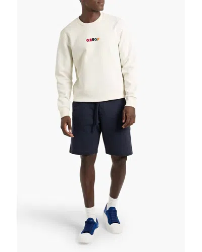 Orlebar Brown Stevenson Flocked French Cotton-blend Terry Sweatshirt In Multi
