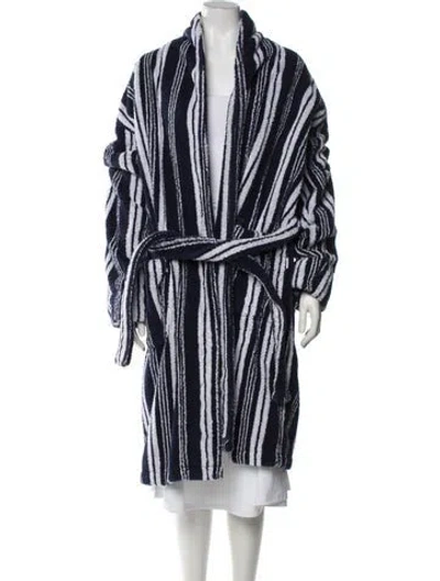 Pre-owned Orlebar Brown Striped Robe In Blue