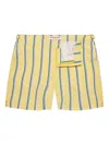 Orlebar Brown Striped Swim Shorts In Gold