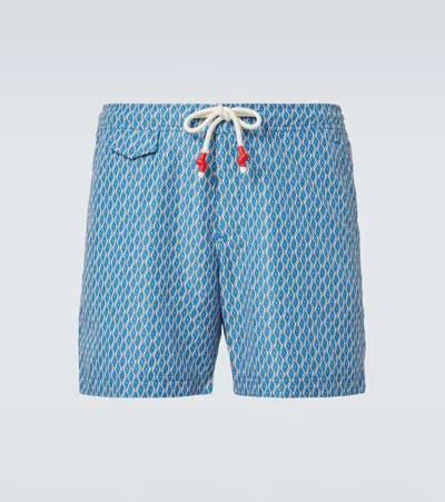 Orlebar Brown Terazzo Swim Trunks In California Blue