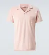 Orlebar Brown Polohemd Aus Frottee In Pink