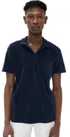 Orlebar Brown Terry Polo Navy In Navy
