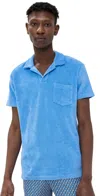 Orlebar Brown Terry Polo Shirt In Riviera