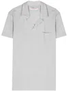 Orlebar Brown Terry Towelling Resort Polo Shirt In Grey