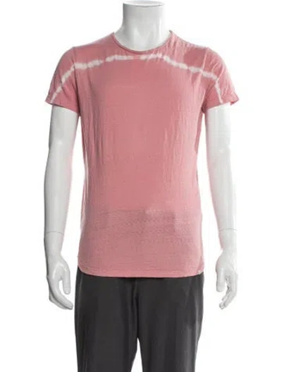 Pre-owned Orlebar Brown Tie-dye Print Crew Neck T-shirt In Pink