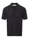 Orlebar Brown Tiernan Crochet Shirt In Black