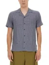 Orlebar Brown "travis Seglas" Shirt In Blue