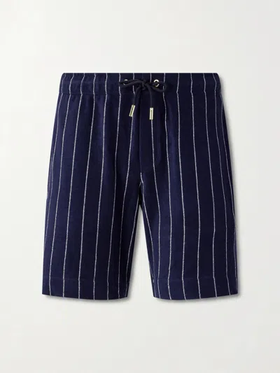 Orlebar Brown Trevone Striped Cotton-terry Shorts In Multi