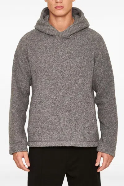 Orlebar Brown Vetle Hoodie Jacket In Grey Melange In Transparent