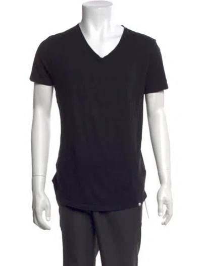 Pre-owned Orlebar Brown V-neck Short Sleeve T-shirt In Black