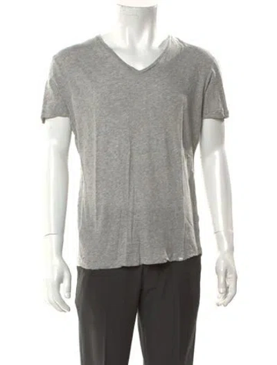Pre-owned Orlebar Brown V-neck Short Sleeve T-shirt In Gray