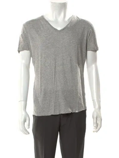 Pre-owned Orlebar Brown V-neck Short Sleeve T-shirt In Gray