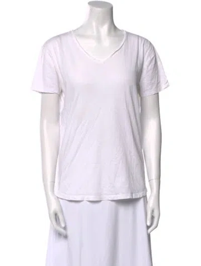 Pre-owned Orlebar Brown V-neck Short Sleeve T-shirt In White