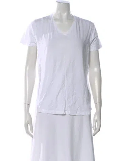 Pre-owned Orlebar Brown V-neck Short Sleeve T-shirt In White